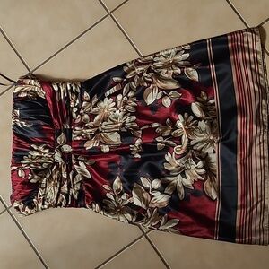 Strapless Dress with Pockets